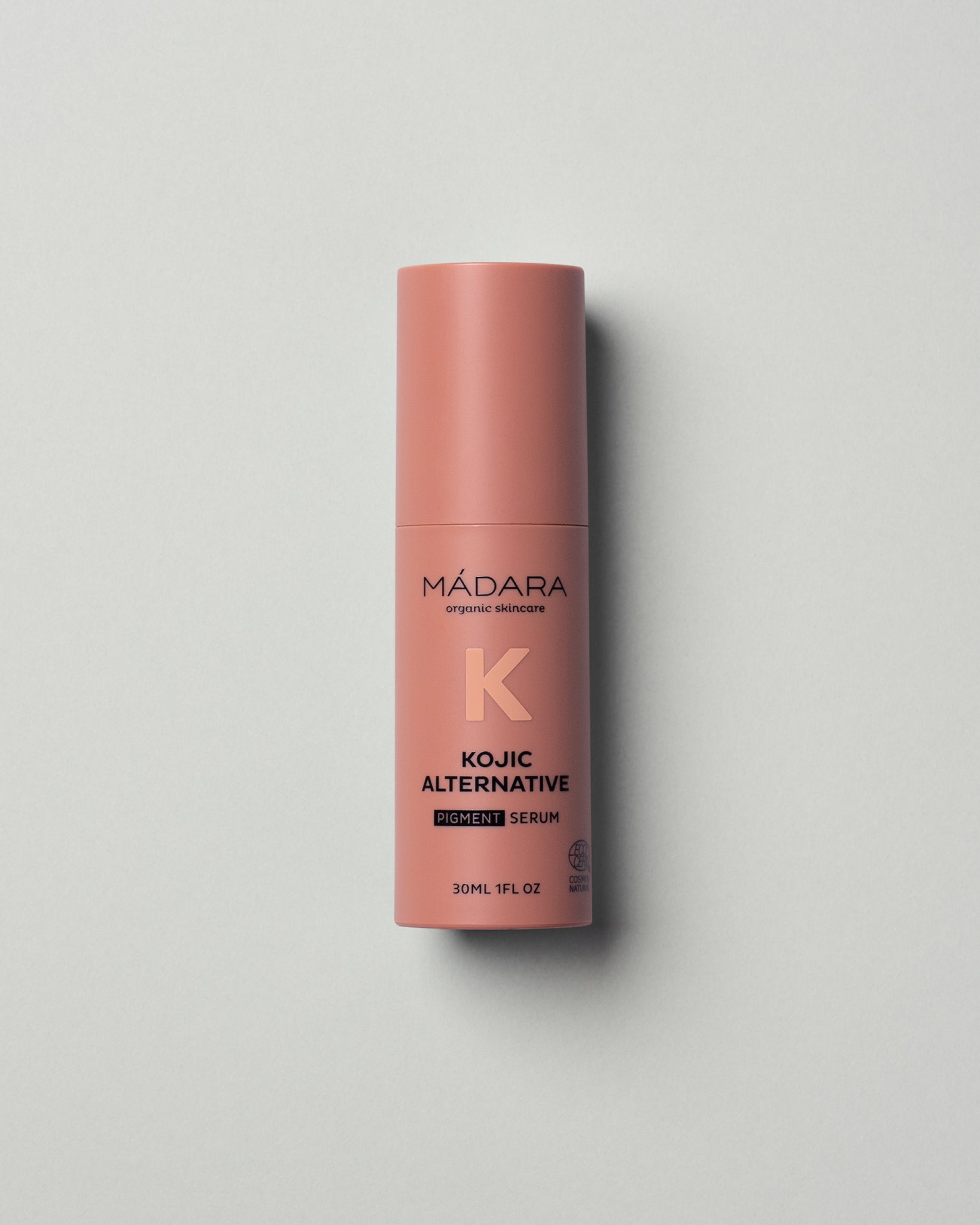 MÁDARA Organic Skincare kojic alternative pigment serum A2125 serum product photo on plain background.