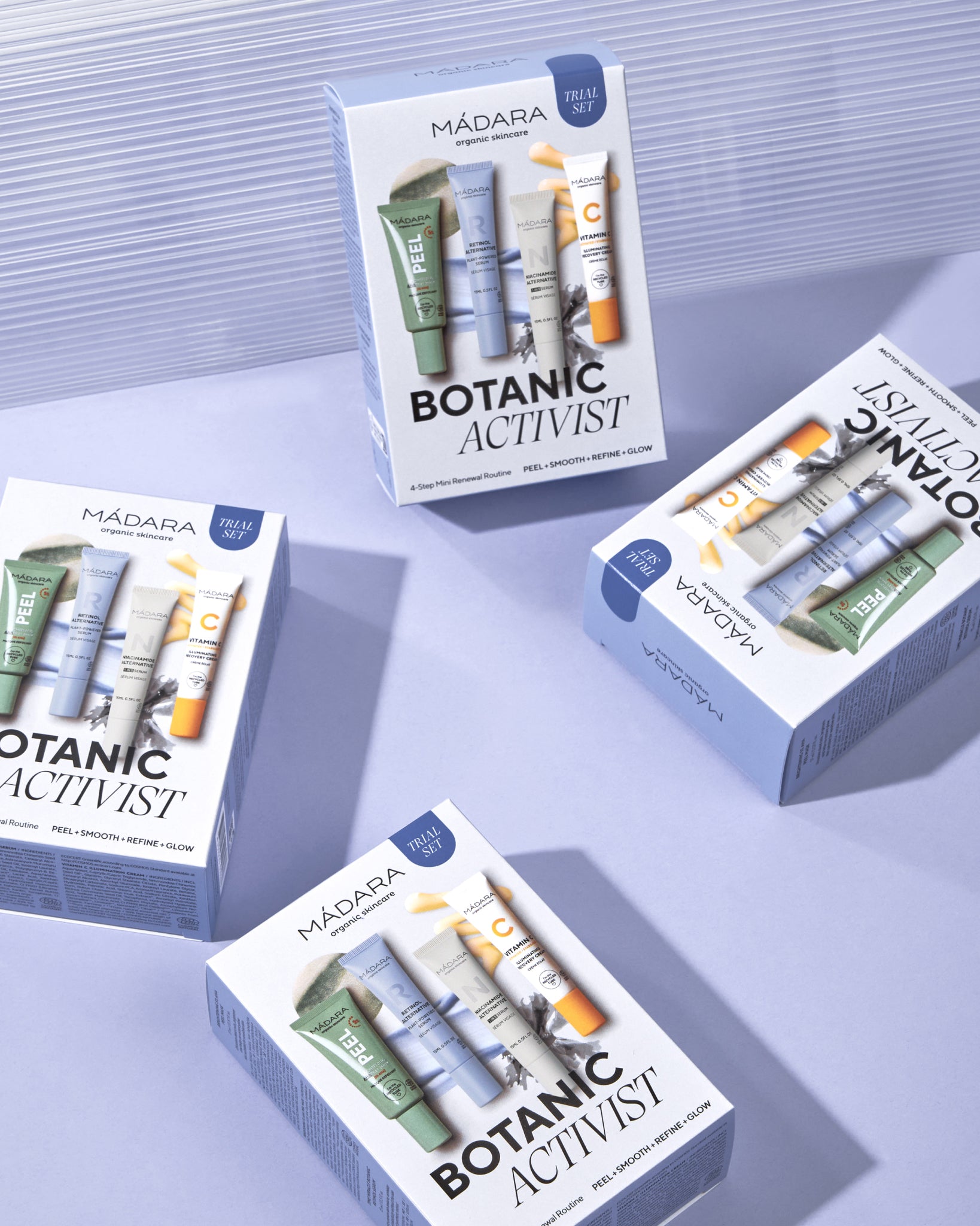 MÁDARA Organic Skincare botanic activist trial A0035 product photo on plain background.